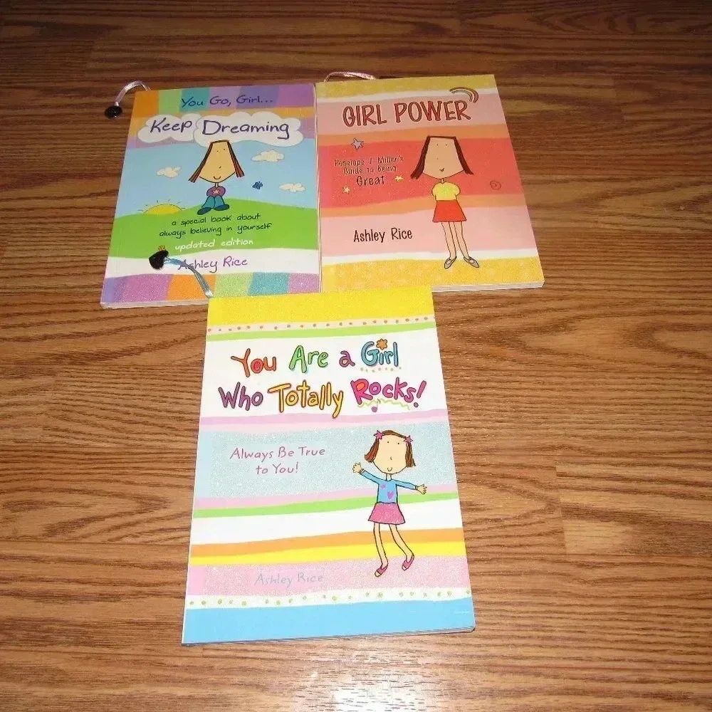 Ashley Rice Set 3 books for GIRLS~ Self-Esteem
